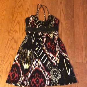 Sky brand dress with braided accent